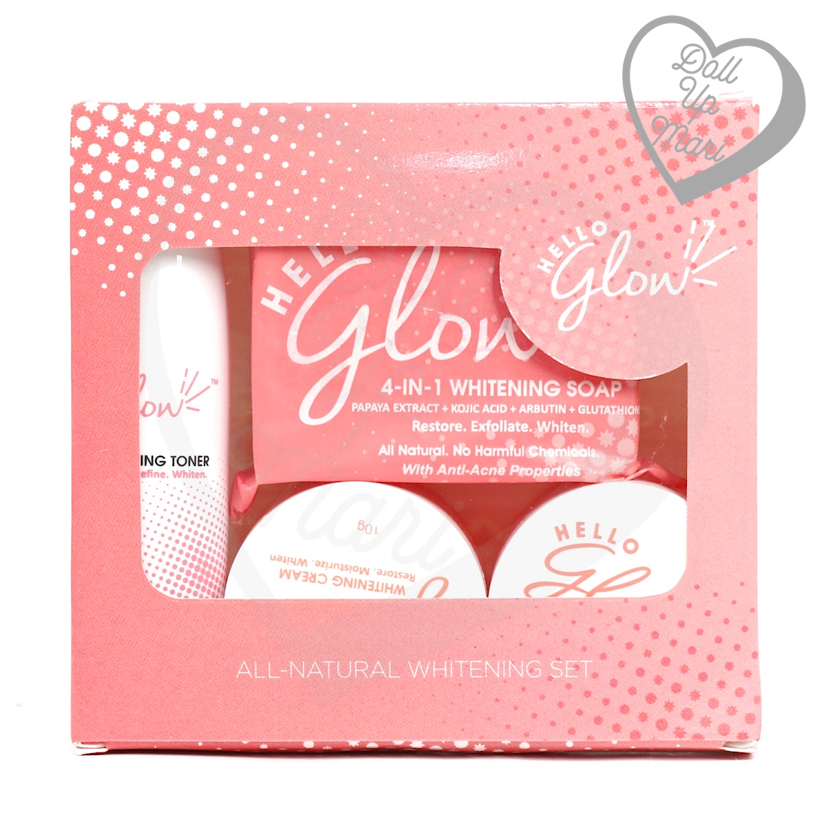 Hello Glow by Ever Bilena Rejuvenating skincare set in box