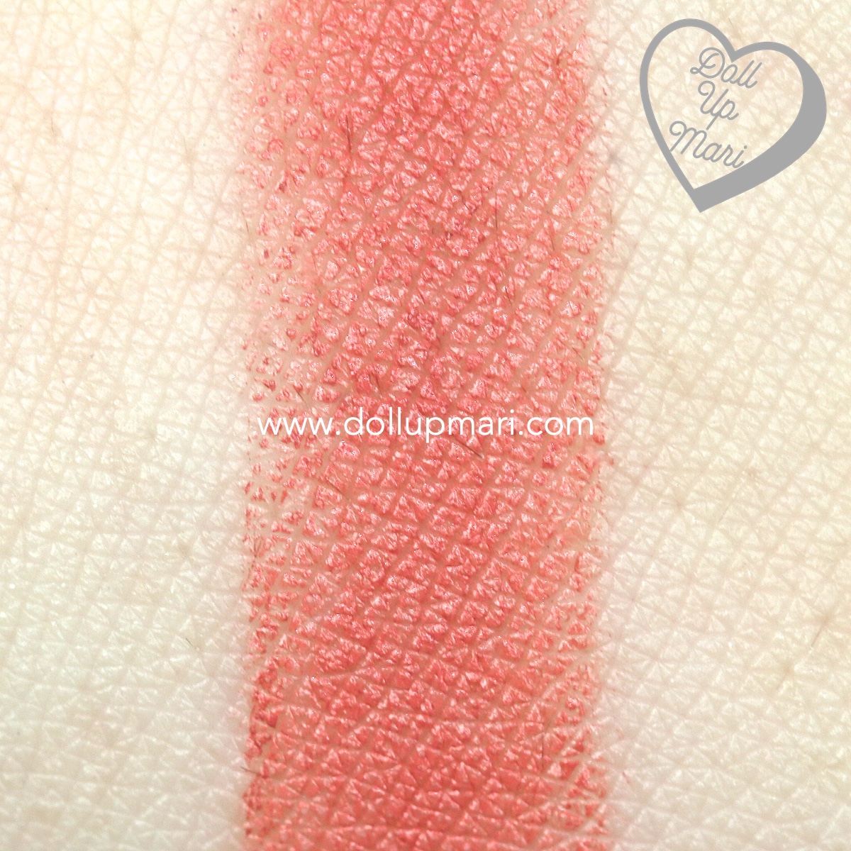 Swatch of the nude side of BLK Cosmetics K-Beauty K-Drama All-Day Intense Matte Lipstick in the shade of Dandelion