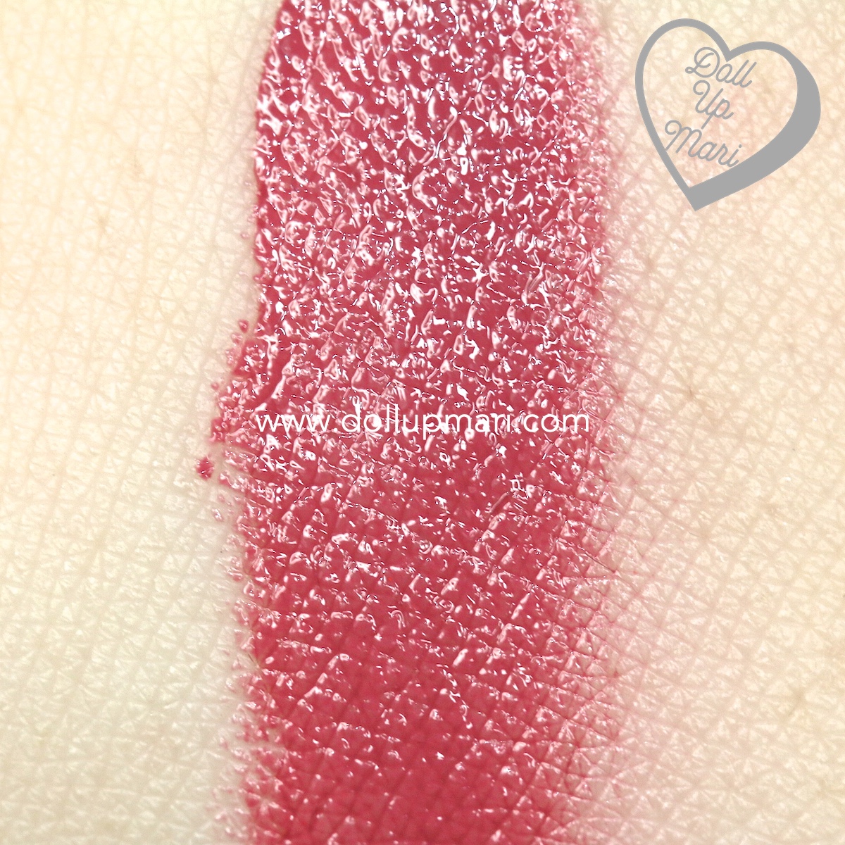 swatch of Tulip Shade of BLK Cosmetics Sweet Lip Duo Lip Balm and Lip Scrub