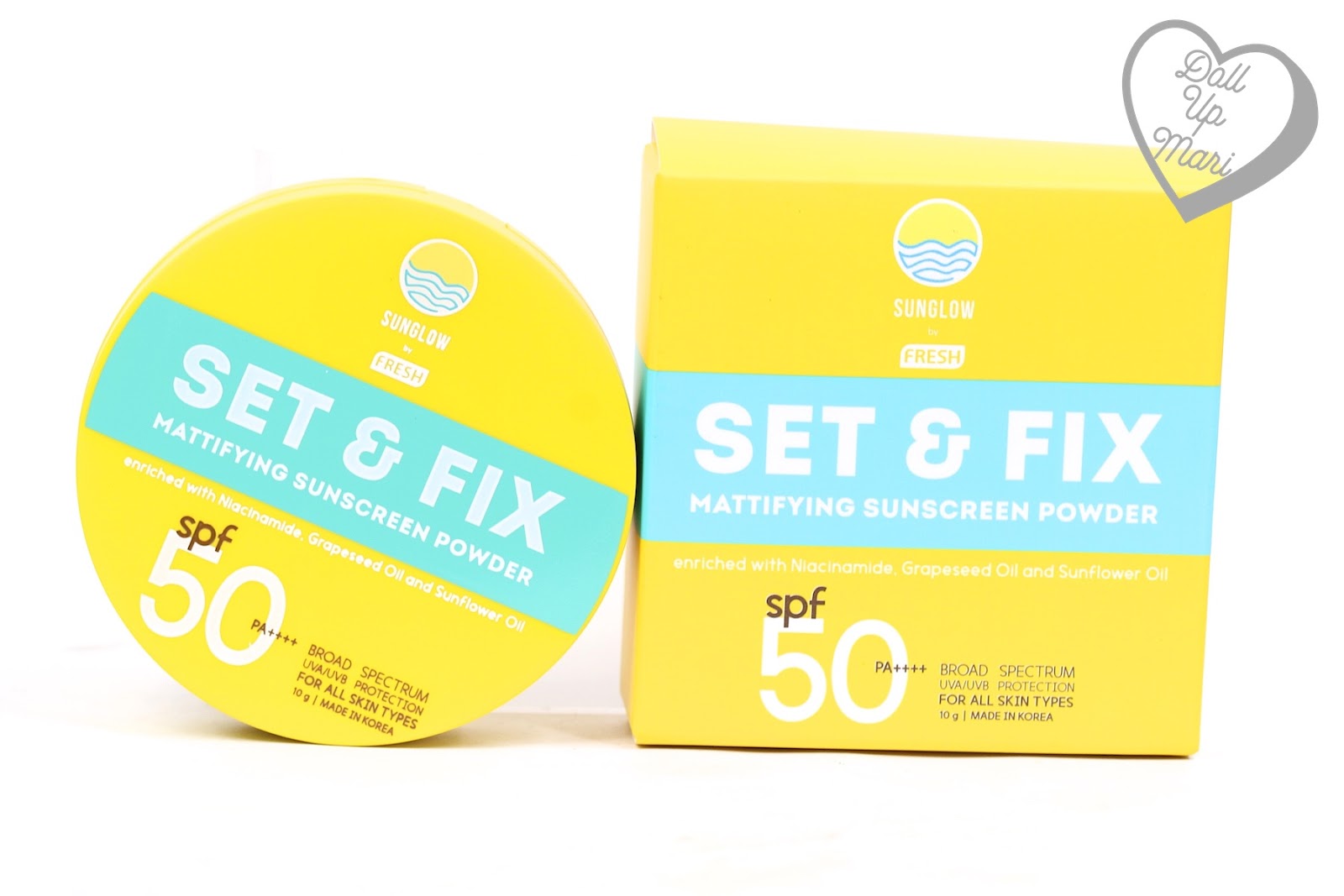 Sunglow By Fresh (with Rei Germar and Mae Layug) Set & Fix Mattifying Powder SPF50 PA+++ 