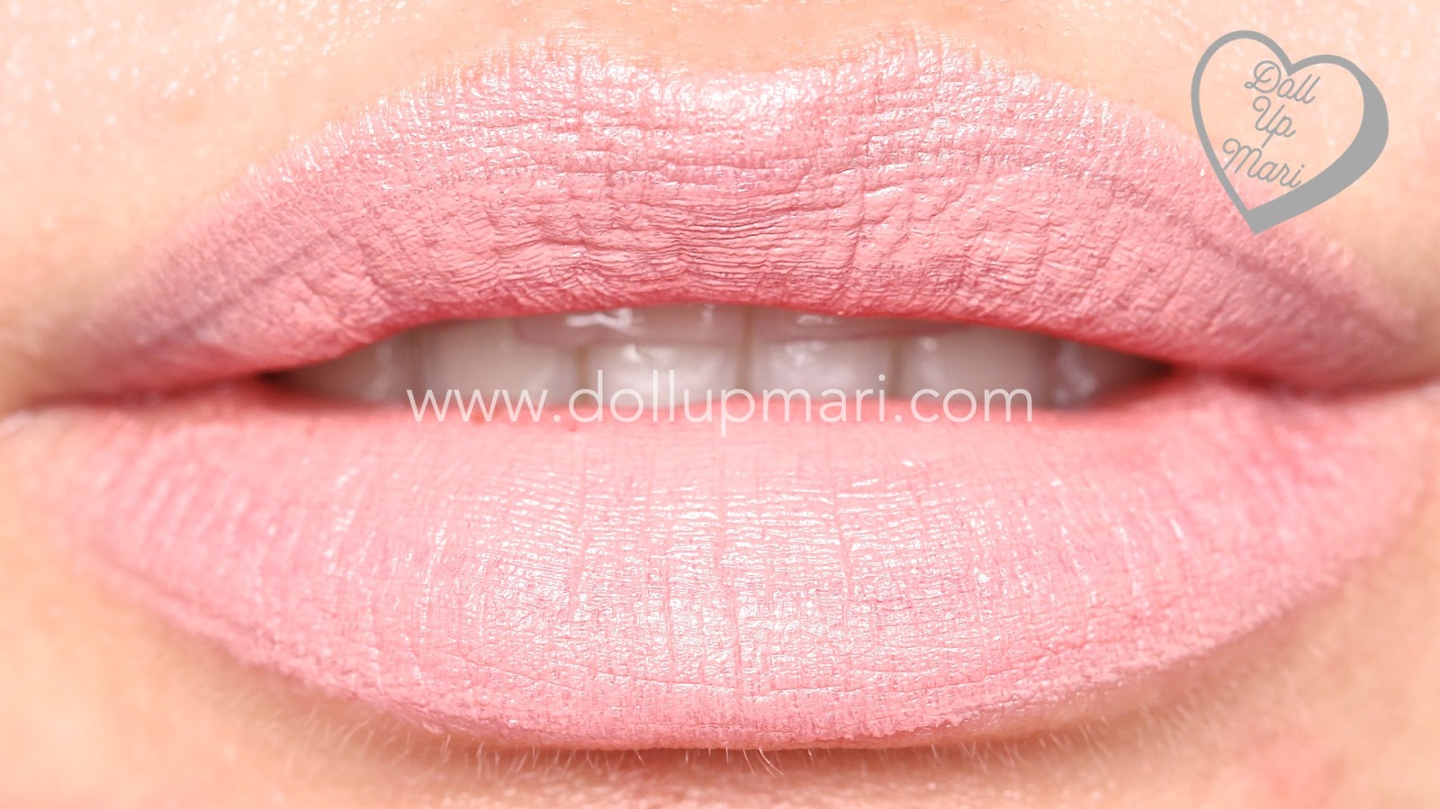 lip swatch of Blush Shade of AVON Perfectly Matte Lipstick