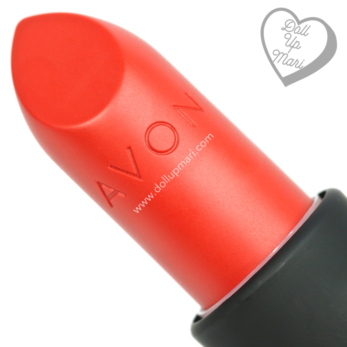 zoom in of Coral Fever shade of AVON Perfectly Matte Lipstick