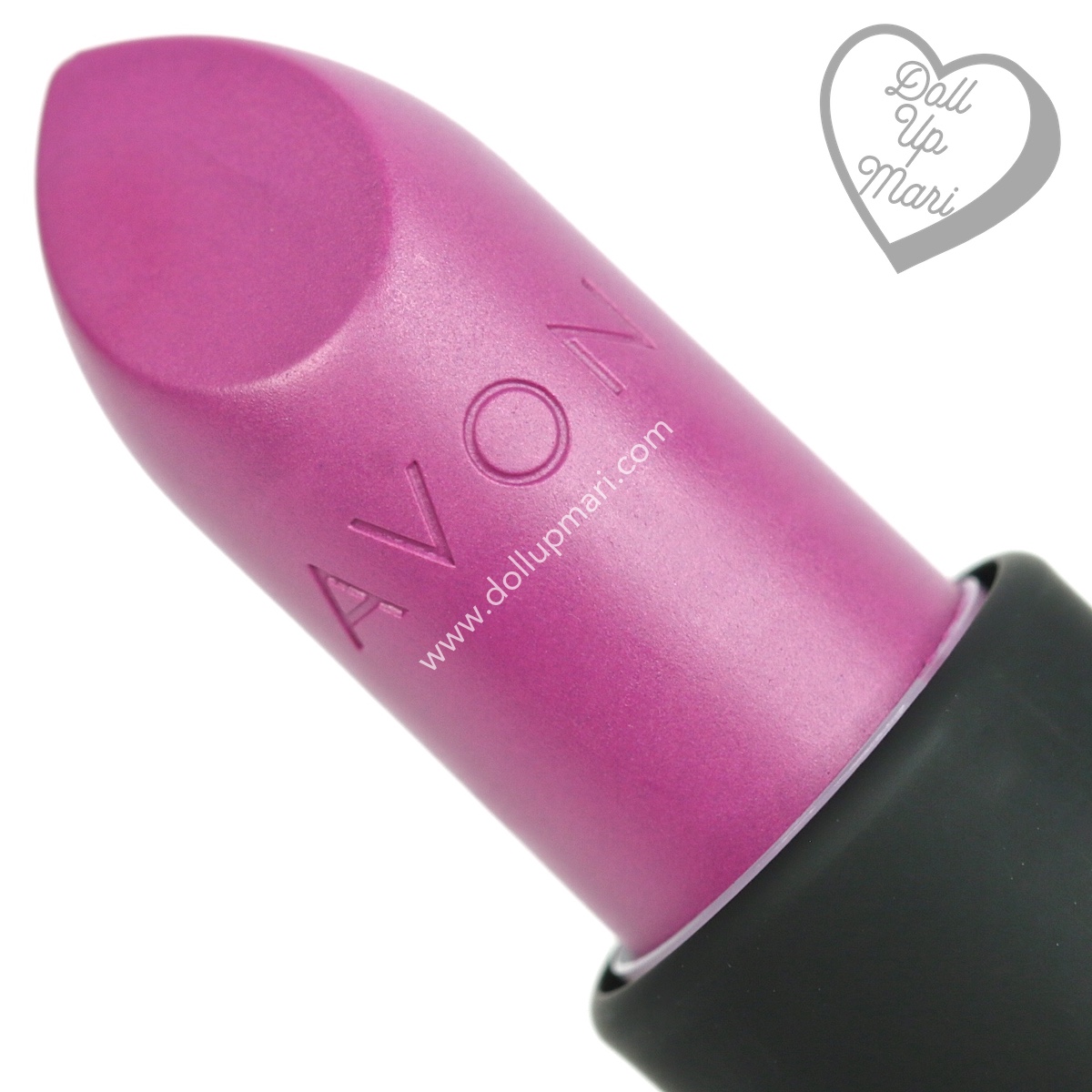 zoom in of Hot Plum shade of AVON Perfectly Matte Lipstick