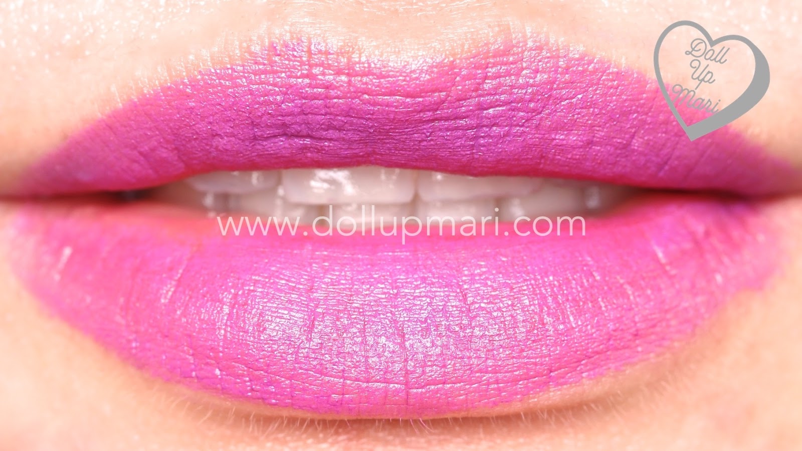 lip swatch of Hot Plum shade of AVON Perfectly Matte Lipstick