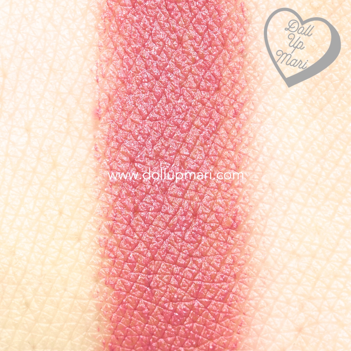swatch of Pink Truffle shade of AVON Perfectly Matte Lipstick