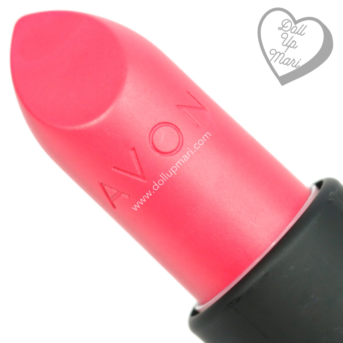 zoom in of Vibrant Melon shade of AVON Perfectly Matte Lipstick