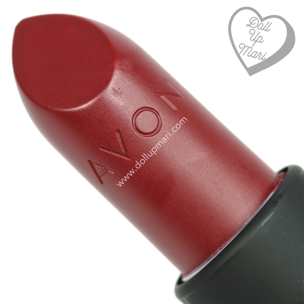 zoom in of Wild Cherry shade of AVON Perfectly Matte Lipstick