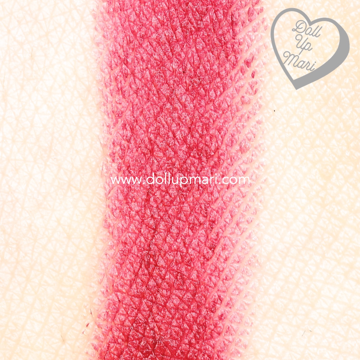 swatch of Wild Cherry shade of AVON Perfectly Matte Lipstick