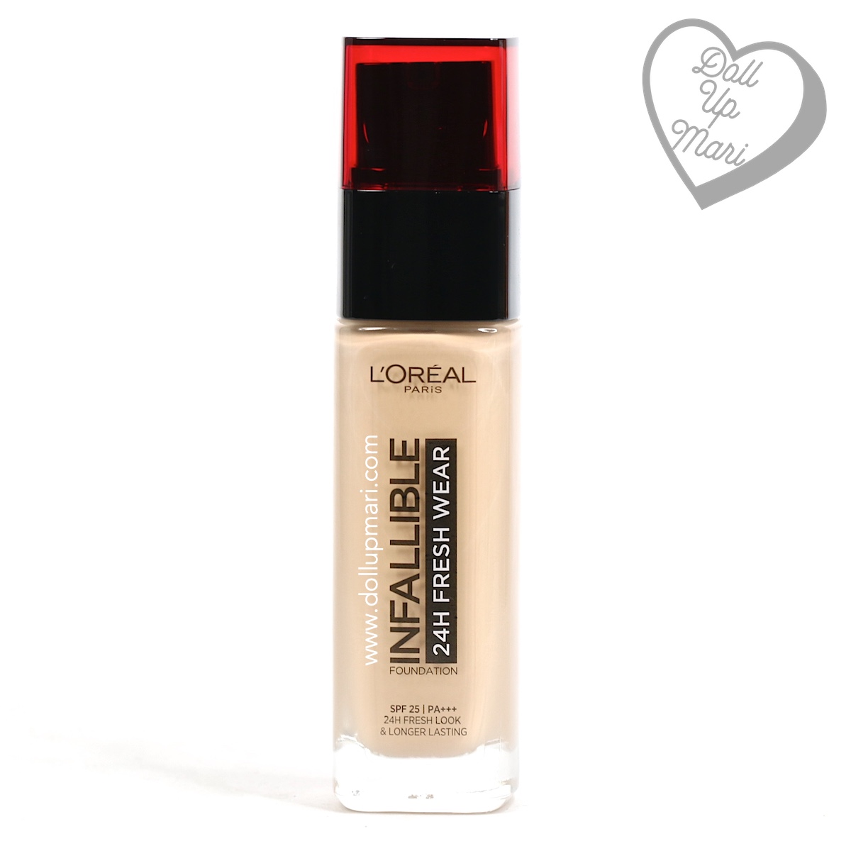 Bottle Front of L'Oréal Paris Infallible 24HR Fresh Wear Liquid Foundation SPF25PA+++ in shade Golden Beige