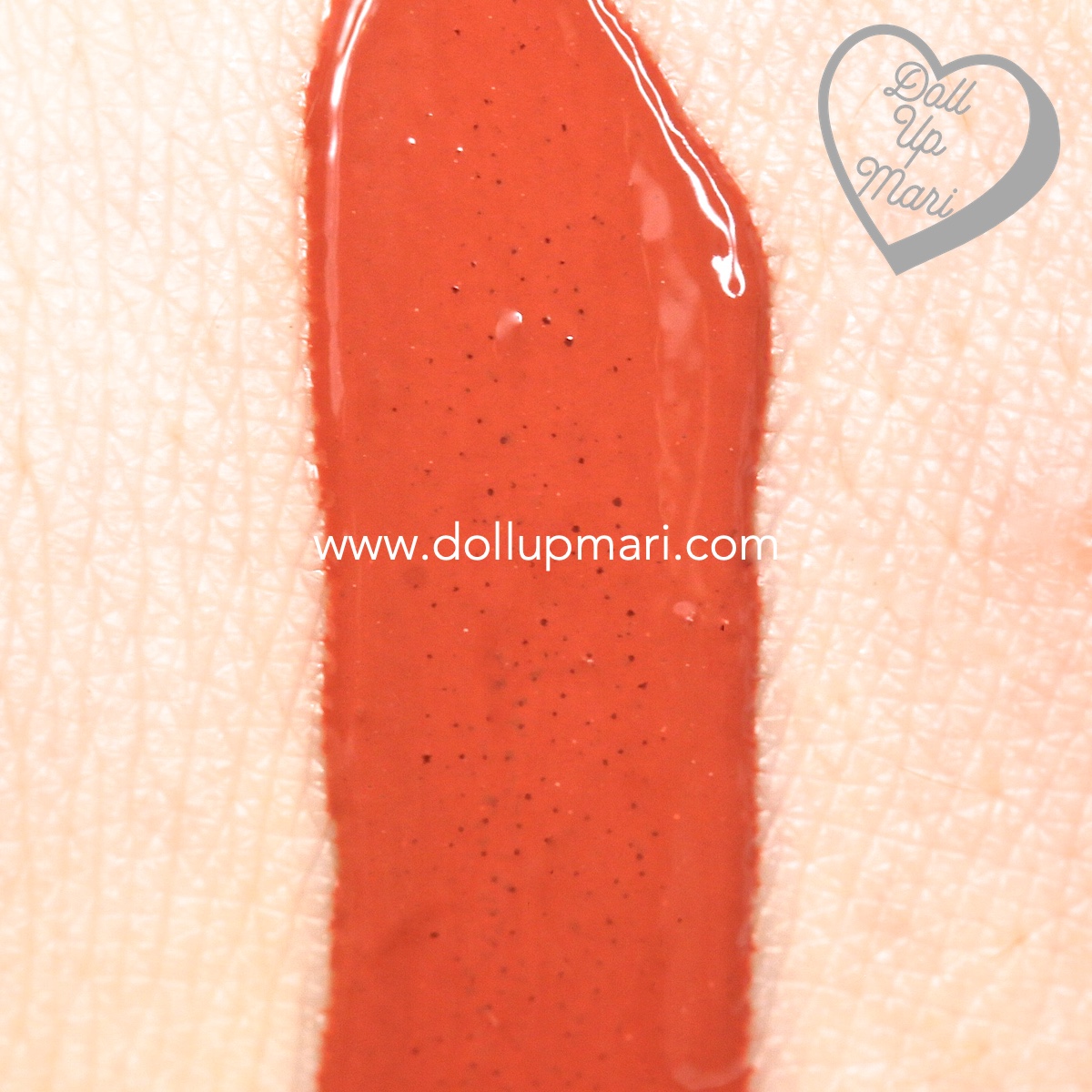 swatch of sunkissed shade of Fresh Sunglow by Mae Layug and Rei Germar Tinted Lipscreen SPF50PA+++