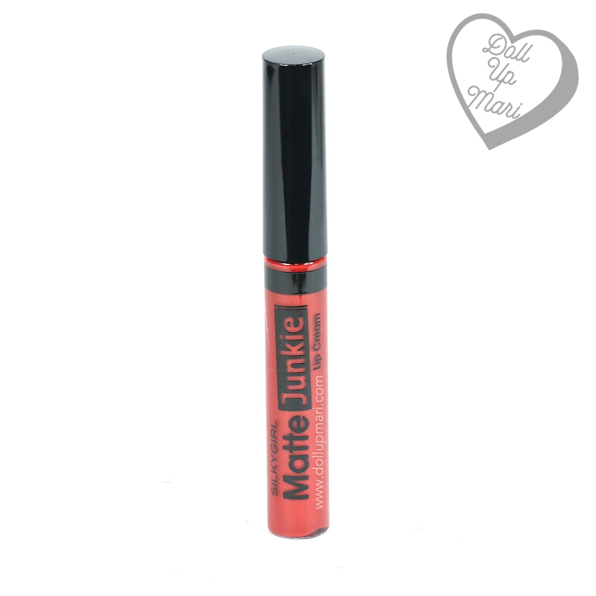 tube of SilkyGirl Matte Junkie Lipcolor (09 Rouge)