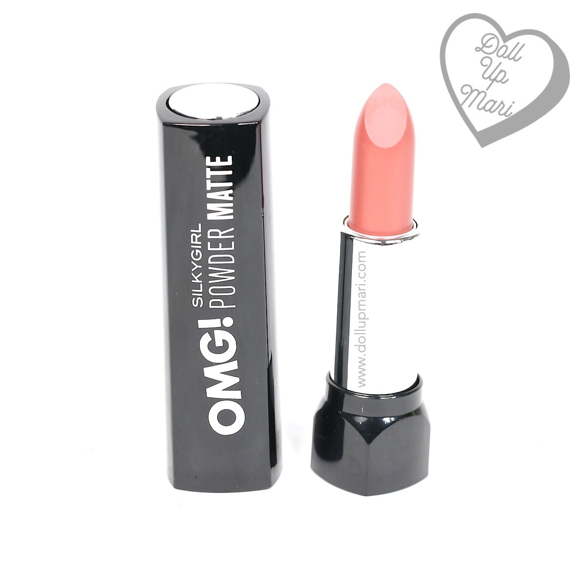 pack shot of Silkygirl OMG! Powder Matte Lipcolor Lipstick (01-Blossom)