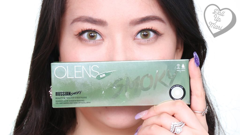 Headshot Zoom wearing Olens Russian Smoky Contact Lens (Olive)