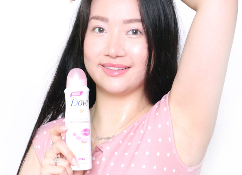 Mari with Dove Deodorant