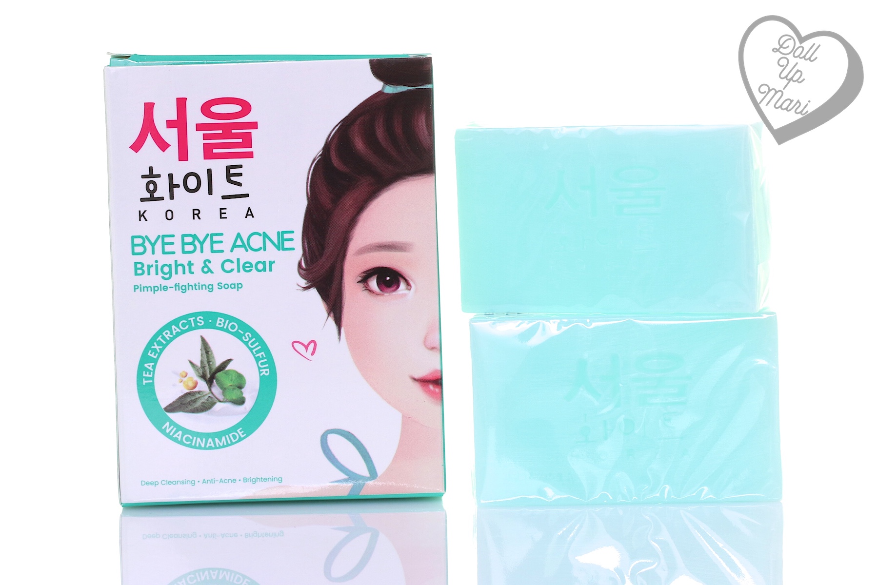 Pack Shot of Seoul White Bye Bye Acne Bright and Clear Pimple Fighting Soap Duo Pack